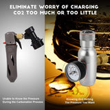 2020 Newest Co2 Charger Kit, 0-60PSI Co2 Regulator Mini Keg Charger/Regulator Mini Keg Charger with Ball Lock