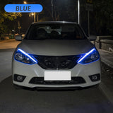 2pcs Led DRL Turn Signal Light Strip Flexible/drl light/drls/daytime running lights/drl in car/led running light