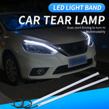 2pcs Led DRL Turn Signal Light Strip Flexible/drl light/drls/daytime running lights/drl in car/led running light