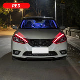 2pcs Led DRL Turn Signal Light Strip Flexible/drl light/drls/daytime running lights/drl in car/led running light