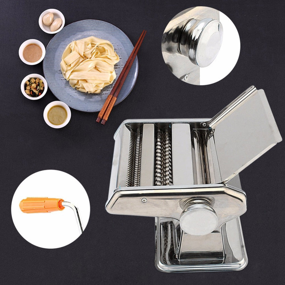 3 IN 1 Stainless Steel Pasta Lasagne Tagliatelle Maker Machine Noodle/Press Pasta Machine/stand mixer pasta press