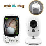 3.2 inch Wireless Video Color Baby Monitor High Resolution Baby Nanny Security Camera Night Vision Temperature Monitoring