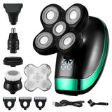 5 In 1 4D Men's Rechargeable Bald Head Electric/head shaver/head shaver for men/bald head shaver/pitbull shavers/best head shaver