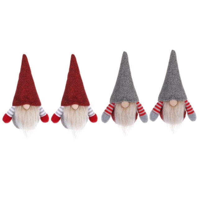 4pcs/set Christmas Handmade Swedish Gnome Santa Plush/diy christmas gifts/homemade christmas gifts/homemade christmas decor/