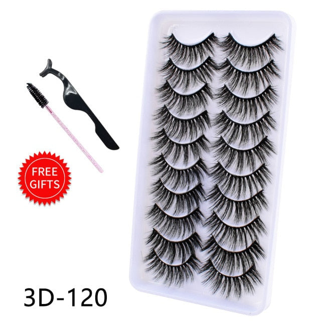 5/10Pairs 3D Mink Lashes Natural Eyelashes Dramatic False/eyelash extensions/eyelash extensions near me/lash extensions/lash extensions near me