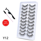 5/10Pairs 3D Mink Lashes Natural Eyelashes Dramatic False/eyelash extensions/eyelash extensions near me/lash extensions/lash extensions near me