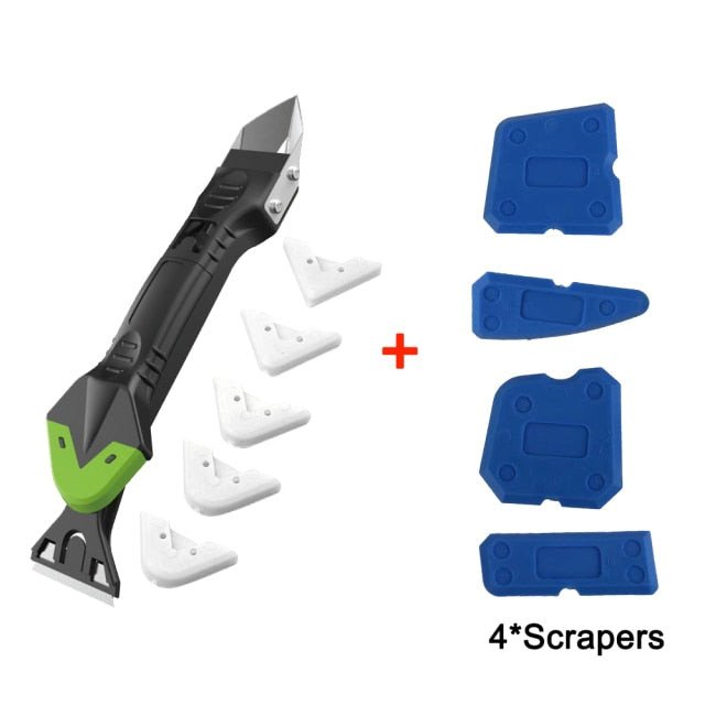 5 in1 Silicone Remover Sealant Smooth Scraper Caulk Finisher Grout Kit Tools Floor Mould Removal Hand Tools Set Accessories