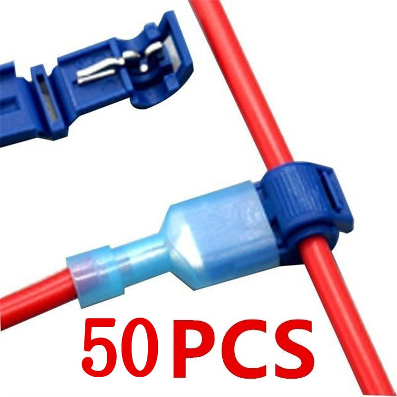 50Pcs(25set) Quick Electrical Cable Connectors Snap Splice Lock Wire Terminal Crimp Wire Connector Waterproof Electric Connector