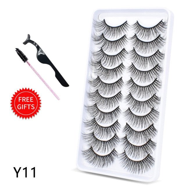 5/10Pairs 3D Mink Lashes Natural Eyelashes Dramatic False/eyelash extensions/eyelash extensions near me/lash extensions/lash extensions near me