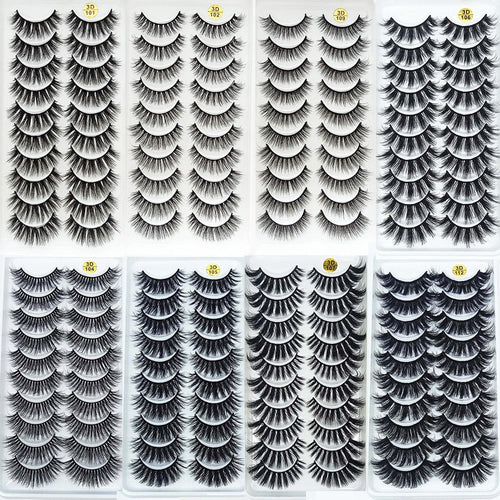 5/10Pairs 3D Mink Lashes Natural Eyelashes Dramatic False/eyelash extensions/eyelash extensions near me/lash extensions/lash extensions near me