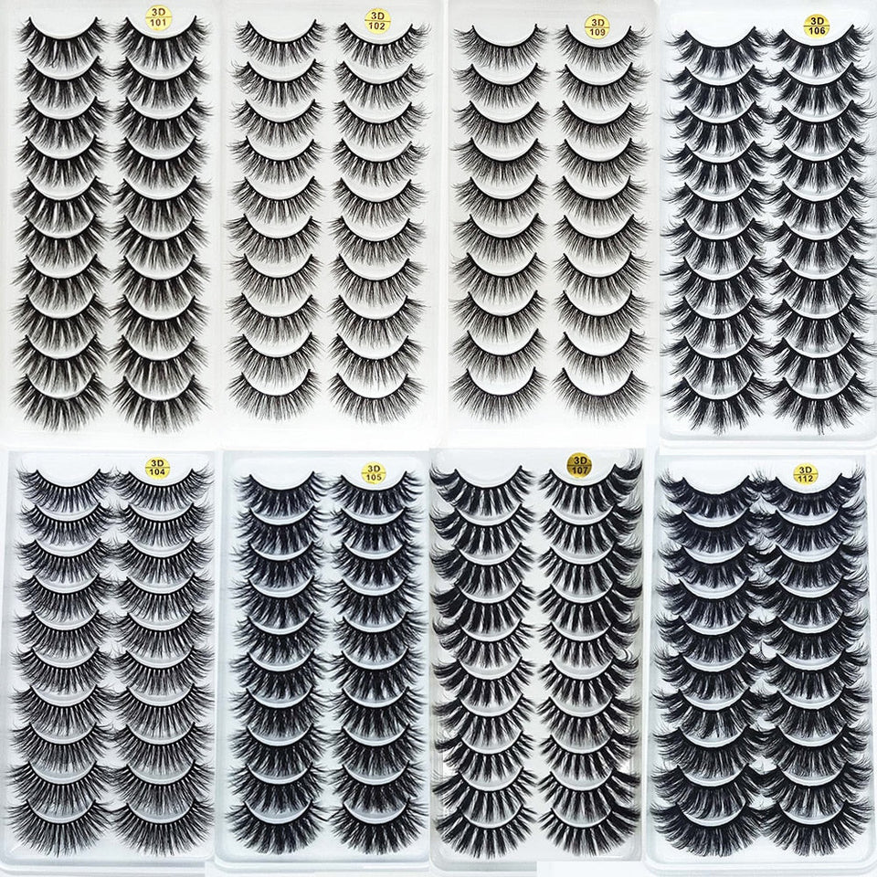 5/10Pairs 3D Mink Lashes Natural Eyelashes Dramatic False/eyelash extensions/eyelash extensions near me/lash extensions/lash extensions near me