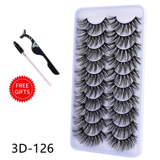 5/10Pairs 3D Mink Lashes Natural Eyelashes Dramatic False/eyelash extensions/eyelash extensions near me/lash extensions/lash extensions near me