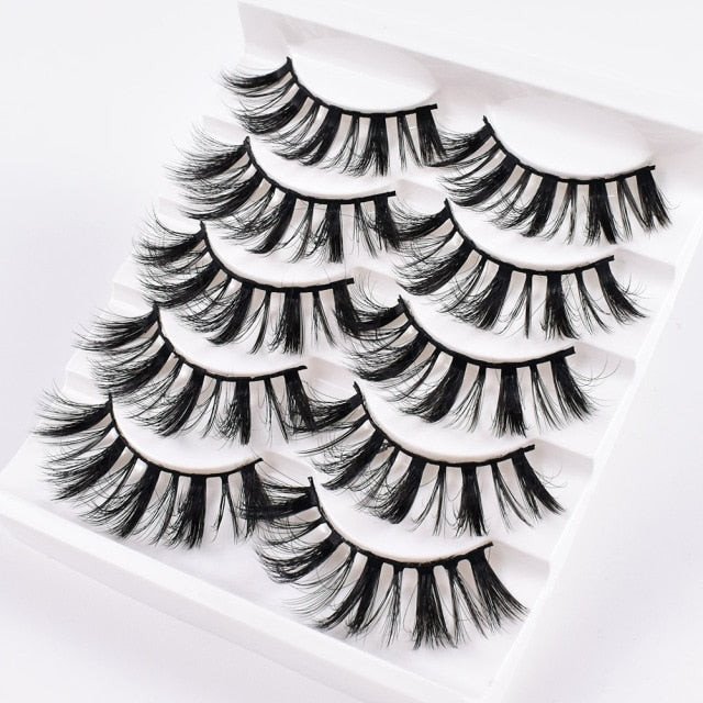 5/10Pairs 3D Mink Lashes Natural Eyelashes Dramatic False/eyelash extensions/eyelash extensions near me/lash extensions/lash extensions near me