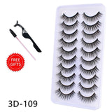 5/10Pairs 3D Mink Lashes Natural Eyelashes Dramatic False/eyelash extensions/eyelash extensions near me/lash extensions/lash extensions near me