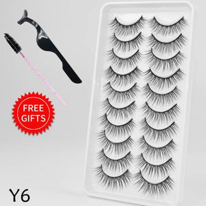 5/10Pairs 3D Mink Lashes Natural Eyelashes Dramatic False/eyelash extensions/eyelash extensions near me/lash extensions/lash extensions near me