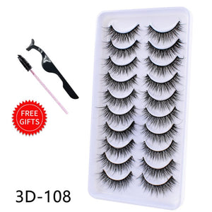 5/10Pairs 3D Mink Lashes Natural Eyelashes Dramatic False/eyelash extensions/eyelash extensions near me/lash extensions/lash extensions near me