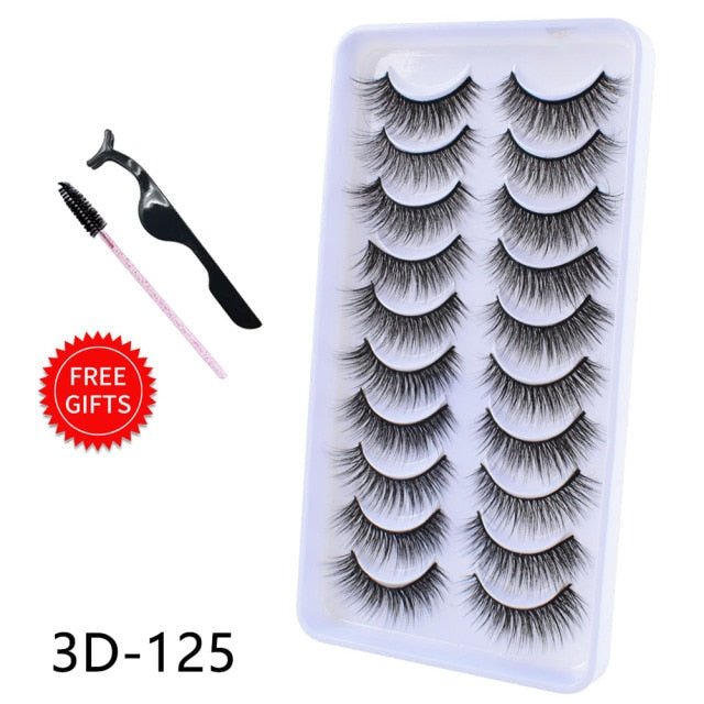 5/10Pairs 3D Mink Lashes Natural Eyelashes Dramatic False/eyelash extensions/eyelash extensions near me/lash extensions/lash extensions near me