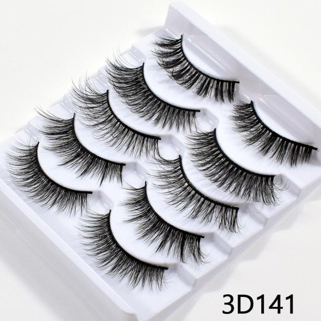 5/10Pairs 3D Mink Lashes Natural Eyelashes Dramatic False/eyelash extensions/eyelash extensions near me/lash extensions/lash extensions near me