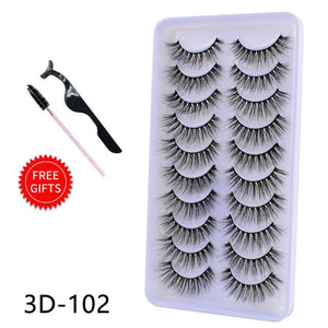 5/10Pairs 3D Mink Lashes Natural Eyelashes Dramatic False/eyelash extensions/eyelash extensions near me/lash extensions/lash extensions near me