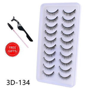 5/10Pairs 3D Mink Lashes Natural Eyelashes Dramatic False/eyelash extensions/eyelash extensions near me/lash extensions/lash extensions near me