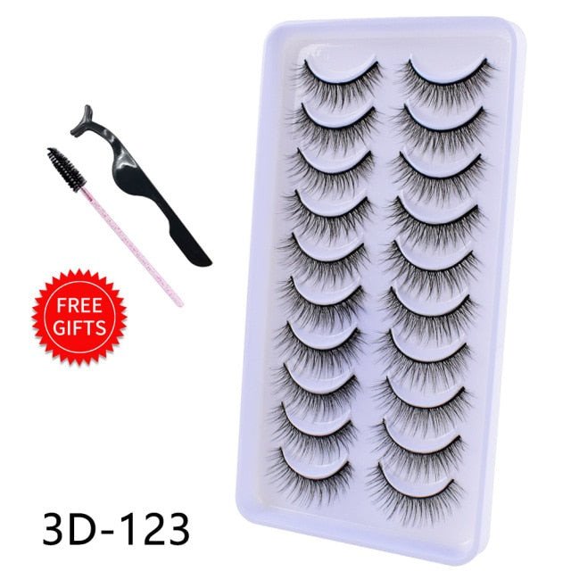 5/10Pairs 3D Mink Lashes Natural Eyelashes Dramatic False/eyelash extensions/eyelash extensions near me/lash extensions/lash extensions near me