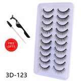 5/10Pairs 3D Mink Lashes Natural Eyelashes Dramatic False/eyelash extensions/eyelash extensions near me/lash extensions/lash extensions near me