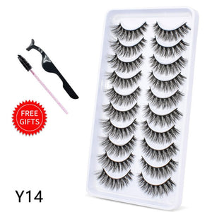 5/10Pairs 3D Mink Lashes Natural Eyelashes Dramatic False/eyelash extensions/eyelash extensions near me/lash extensions/lash extensions near me