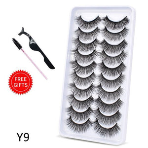 5/10Pairs 3D Mink Lashes Natural Eyelashes Dramatic False/eyelash extensions/eyelash extensions near me/lash extensions/lash extensions near me