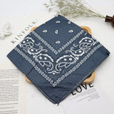 Bandana kerchief Unisex Hip Hop Black Hair Band Neck Scarf Sports Headwear Wrist Wraps Head Square Scarves Print Handkerchief