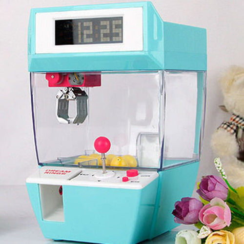 Catcher Alarm Clock Coin Operated Game Machine/claw machine/crane machine/mini claw machine/claw machine for sale/Claw Crane Machine