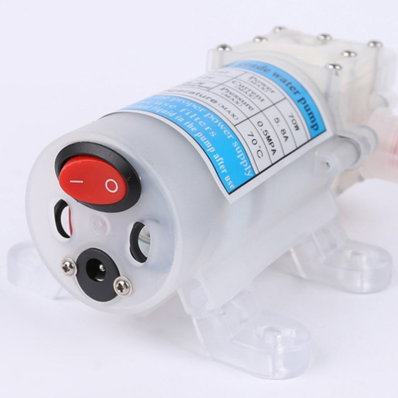 Dc 12V 70W Food Grade Self-Priming Diaphragm Water Pump with Switch Diaphragm Water/HomeBrew Beer Pump Brewing Food