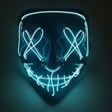 Cosmask Halloween Neon Mask Led Mask Masque Masquerade Party Masks Light Glow In The Dark Funny Masks Cosplay Costume Supplies