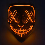 Cosmask Halloween Neon Mask Led Mask Masque Masquerade Party Masks Light Glow In The Dark Funny Masks Cosplay Costume Supplies