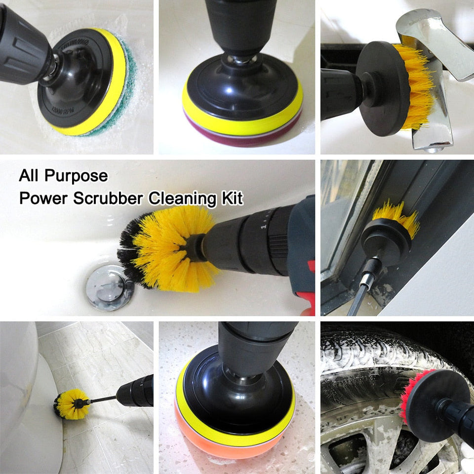 Electric Scrubber Brush Drill Brush/scrub brush for a drill/drill brush set/drill with brush/cleaning brushes