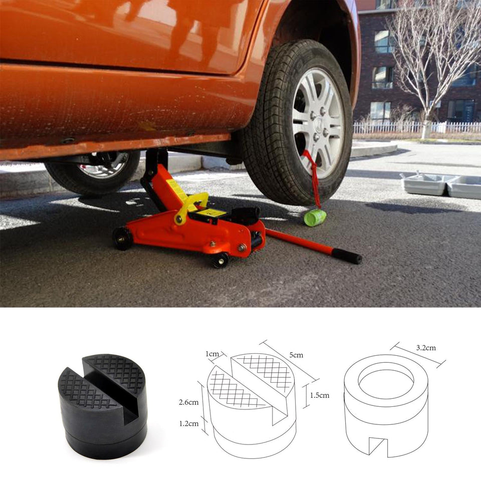 Floor Slotted Car Rubber Jack Pad Frame Protector Adapter Jacking Tool Pinch Weld Side Lifting Disk For Lexus Subaru Fiat Volvo