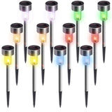 Garden 12 PCS/Set LED Solar Lights Outdoor Solar Powered Lamp Lantern Waterproof