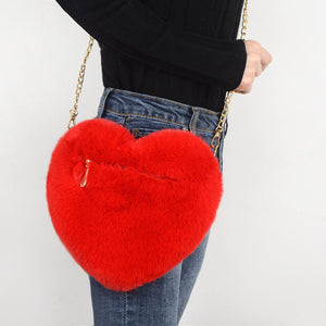 Heart Shaped Purse/Heart Shaped kate spade purse/Heart Shaped purse kate spade/GORGEOUS FAUX FUR HEART SHAPE HANDBAGS/heart shaped bag