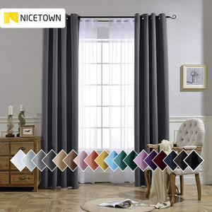 Machine Washable Bedroom Blackout Curtains