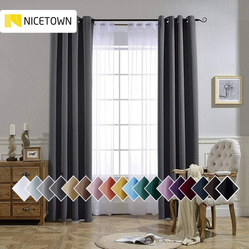 Machine Washable Bedroom Blackout Curtains