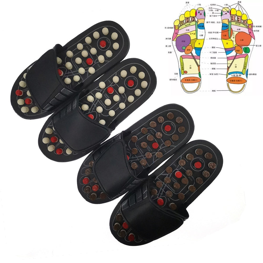 Massage Slippers/foot Massage Slippers/ slippers massage your feet/Therapy Massager Walk Stone Shoes/acupressure slippers