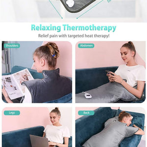 Massaging Heating Pad/calming weighted heating pad/sharper image massaging weighted heating pad/caming heat massaging weighted heating pad