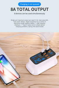 Multi Port Usb Charger/ best multi port usb charger/8 Port USB Charger - Super Fast!