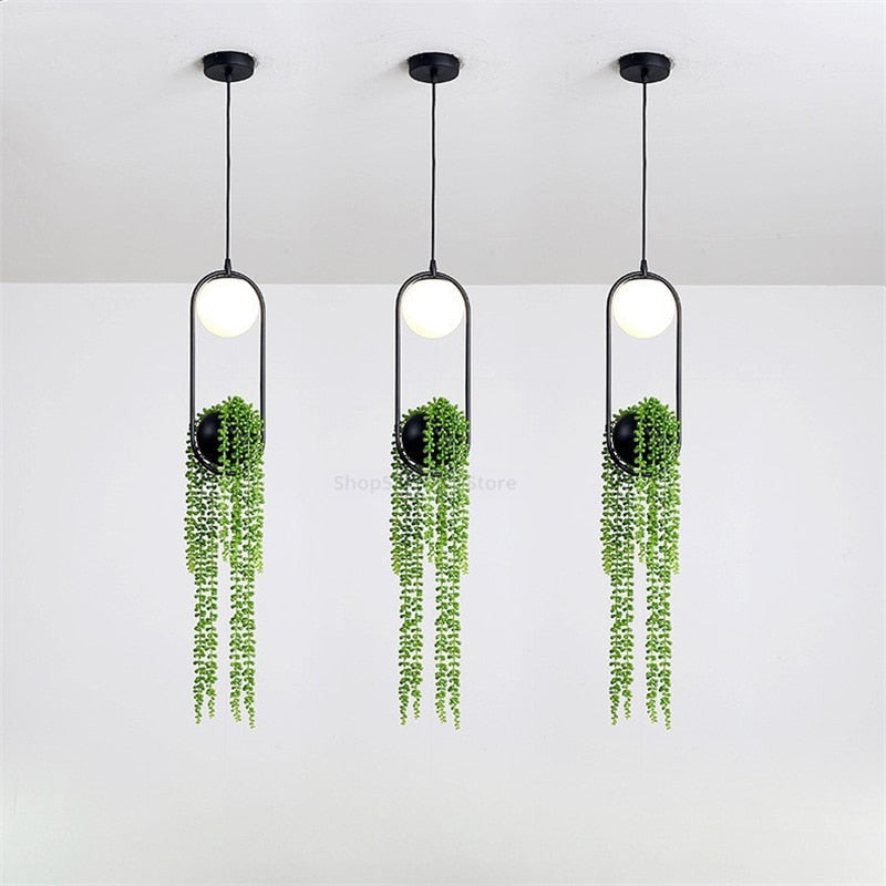 Nordic Modern LED Pendant Lights Plant Hanging Lamps/sky garden/skygarden london/skygarden/Wren - Sky Garden Planter Light