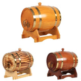 Oak Barrel, 1.5 L Oak Storage Barrel Built-in Foil Liner to Store Your Own Whiskey/wine barrel