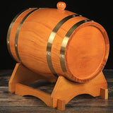 Oak Barrel, 1.5 L Oak Storage Barrel Built-in Foil Liner to Store Your Own Whiskey/wine barrel