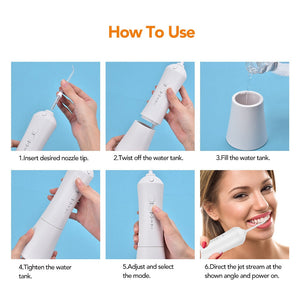 Oral Irrigator waterpik Flosser Teeth Cleaner/best waterpiks/portable water picks/oral b flosser water/mospro water flosser