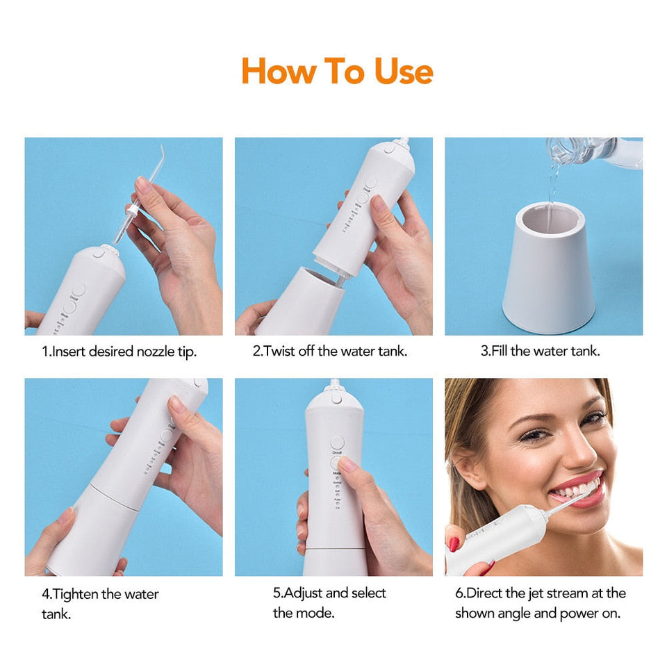 Oral Irrigator waterpik Flosser Teeth Cleaner/best waterpiks/portable water picks/oral b flosser water/mospro water flosser