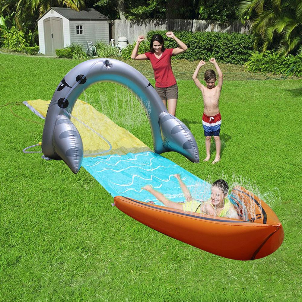 Rainbow Lawn Water Slip N Slide