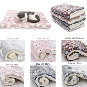 Puppy Blankets/Cosy Calming Pet Blanket/Cosy Calming Pet Blanket Coffe With Footprint/Puppy Blankets for cranes/best Puppy Blankets/