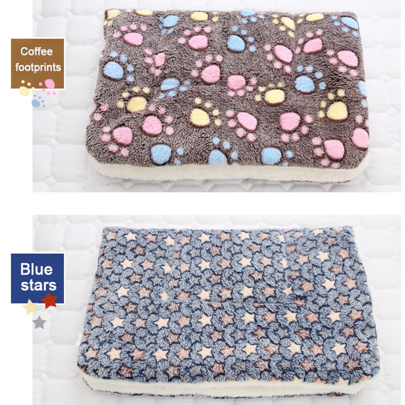 Puppy Blankets/Cosy Calming Pet Blanket/Cosy Calming Pet Blanket Coffe With Footprint/Puppy Blankets for cranes/best Puppy Blankets/